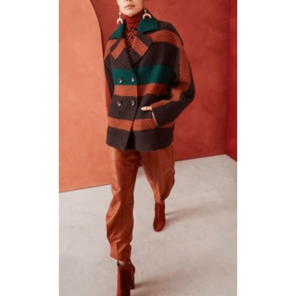 Ulla Johnson Woven Striped‎ Emery Jacket Size Medium - Picture 3 of 12
